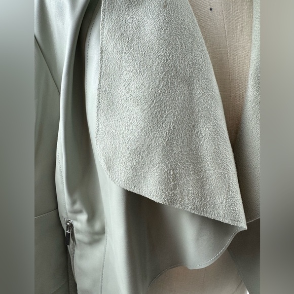 Bagatelle‎ Womens Vegan Faux Leather Drape Open Jacket size Small - Picture 5 of 8